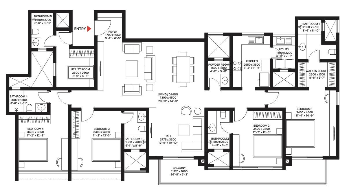 Sobha Townpark Floor Plan